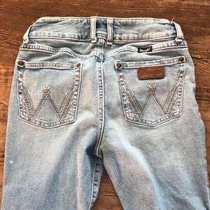 Wrangler Women's Light Blue Trouser Leg Jeans